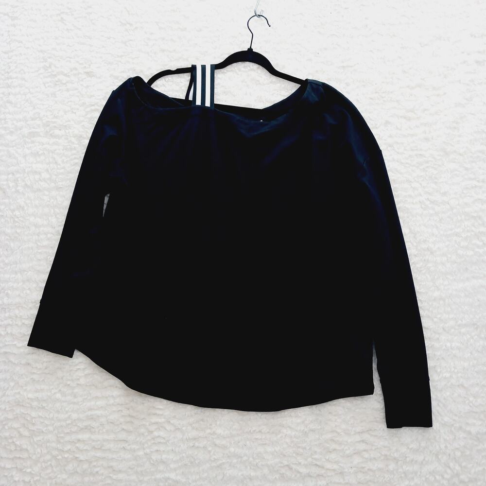 Blouse Thumbholes Blokette Black Goth Dark Fairy Streetwear Edgy Resort Size XL